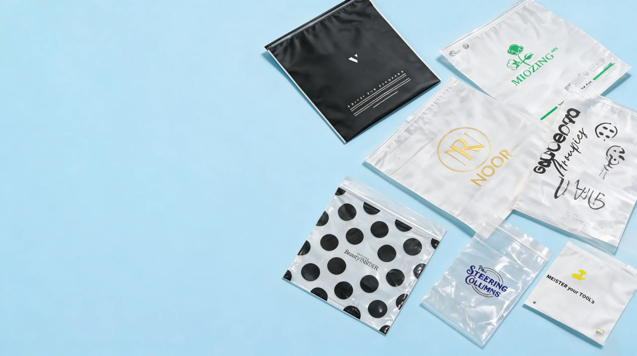 PackagingANT Custom Frosted and Clear Zipper Bags OEM Packaging Sourcing Hub