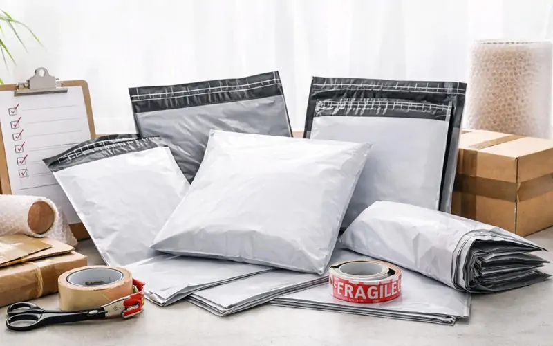 Classic Custom Co-Extruded Poly Mailers with Opaque Core