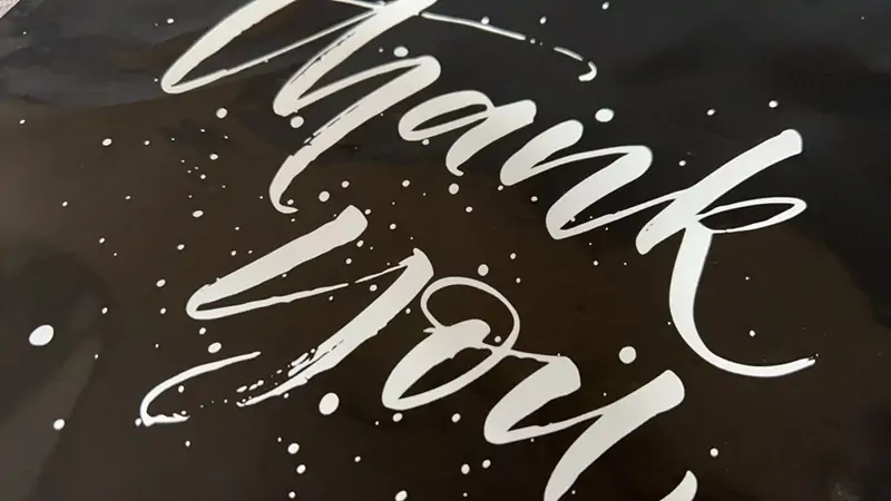 Spot-color screen printed poly mailer for minimalist apparel brands